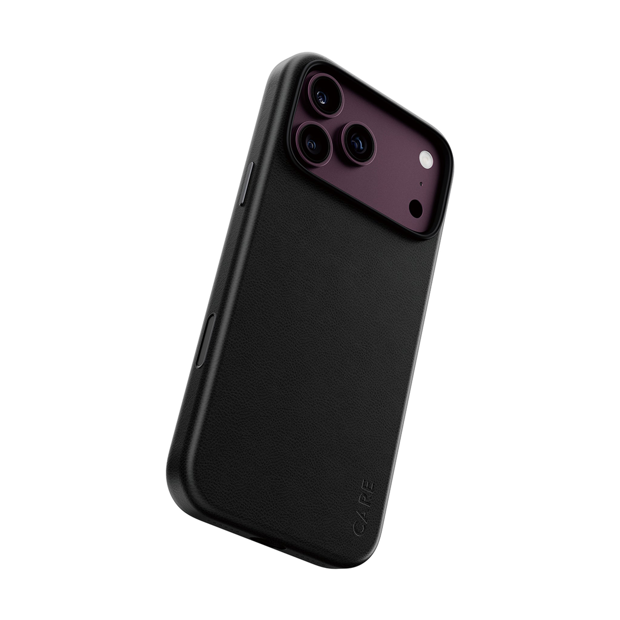 CARE™ by PanzerGlass® Solo Vegan Leather Case Schwarz m. MagSafe iPhone 18 Pro Max | 17 Pro Max